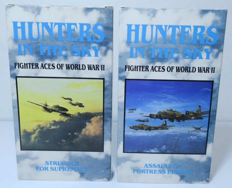 Hunters In The Sky VHS Set Fighter Aces of WWII Airplane Collection Lot of 10 - Image 4 of 4