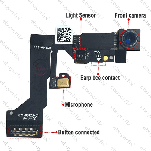 iPhone 6s 4.7" Front Camera Flex with Proximity Ambient Sensor & Microphone - Zdjęcie 6 z 9