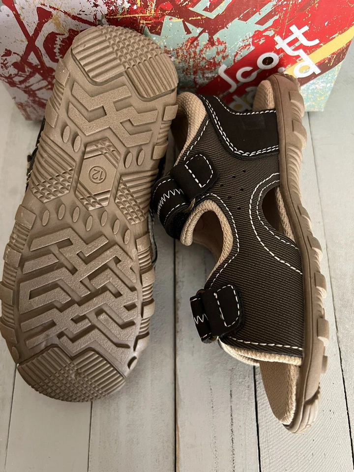 Коричневые сандалии Scott David Stratton для мальчика ясельного возраста размер США 10 М, 12 М - Изображение 4 из 4