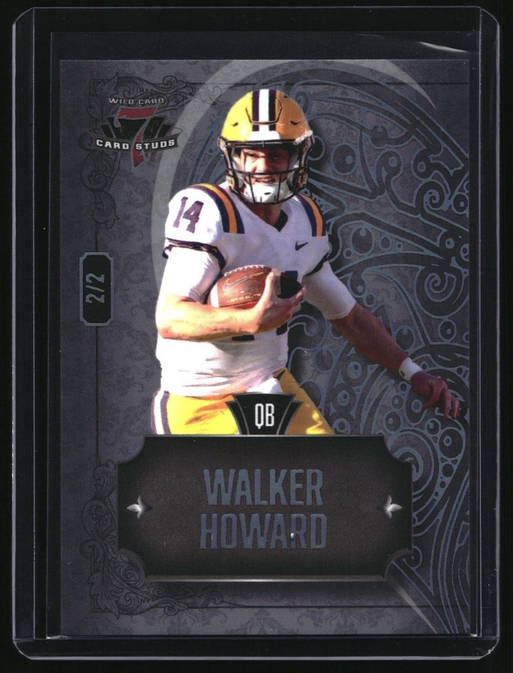 2023 Wild Card 7 Card Studs Hearts Right Walker Howard #7CHR-63 2/2