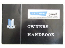 Triumph Herald Owner?s Handbook ? 1960?s?