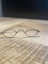 Vintage Antique Steel Frame Glasses Spectacles Prescribed Oval Frame