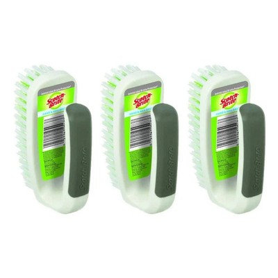 Hand & Nail Scrub Brush 3 Pack Heavy Duty Cleaning Brushes Multi Purpose Grip Se