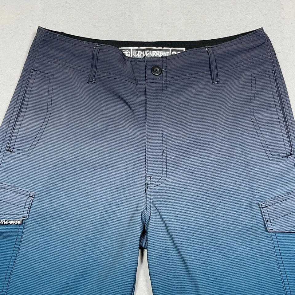 Мужские гибридные шорты-амфибии Ocean Current 29 с синими черными карманами для быстрой сушки - Изображение 2 из 4