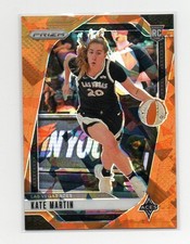 2025 WNBA Prizm Kate Martin Orange Cracked Ice #126 RC Las Vegas Aces