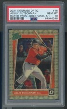 2021 Optic Adley Rutschman #RP-16 Rated Prospect Gold Vinyl 1/1 PSA 10