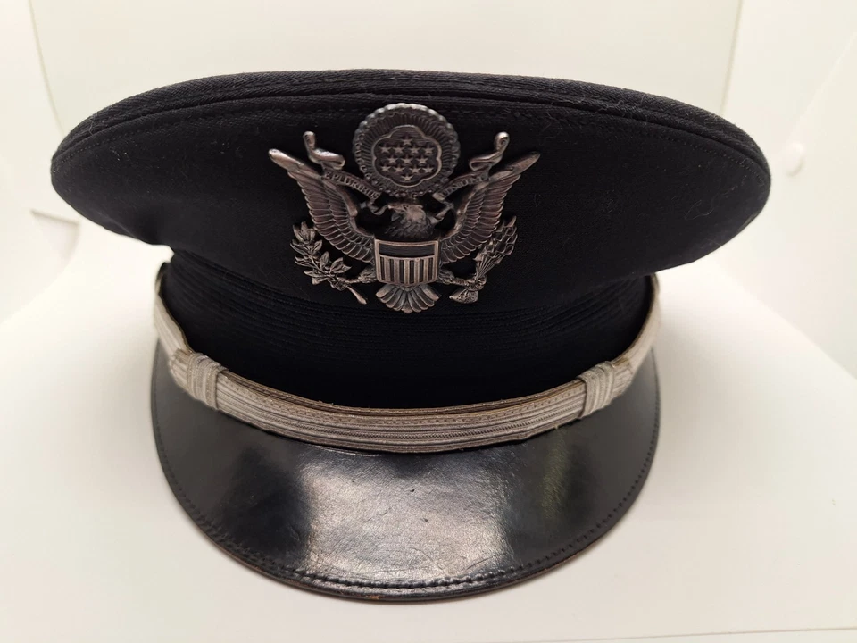 复古 Officer Lieutenant 军装帽子,劳特斯坦的黑色羊毛帽 — 第 3/4 张图片