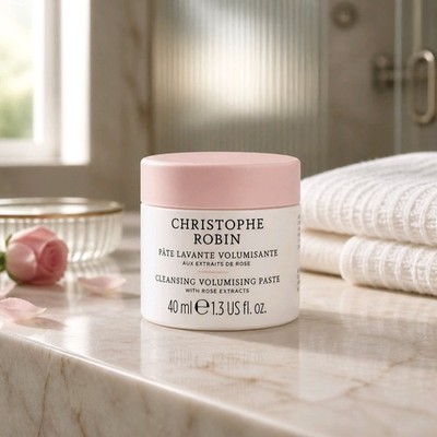 Christophe Robin Cleansing Volumising Paste with Rose Extracts Shampoo 40ml