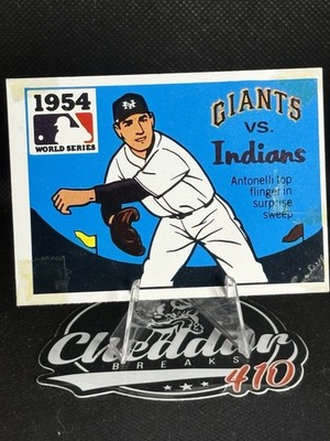 1968 RG LAUGHLIN FLEER WORLD SERIES GIANTS VS INDIANS 1954 G-VG