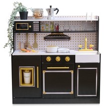 Teamson Kids Little Chef St. Louis Wooden Play Kitchen with Sink  Ice Dispenser