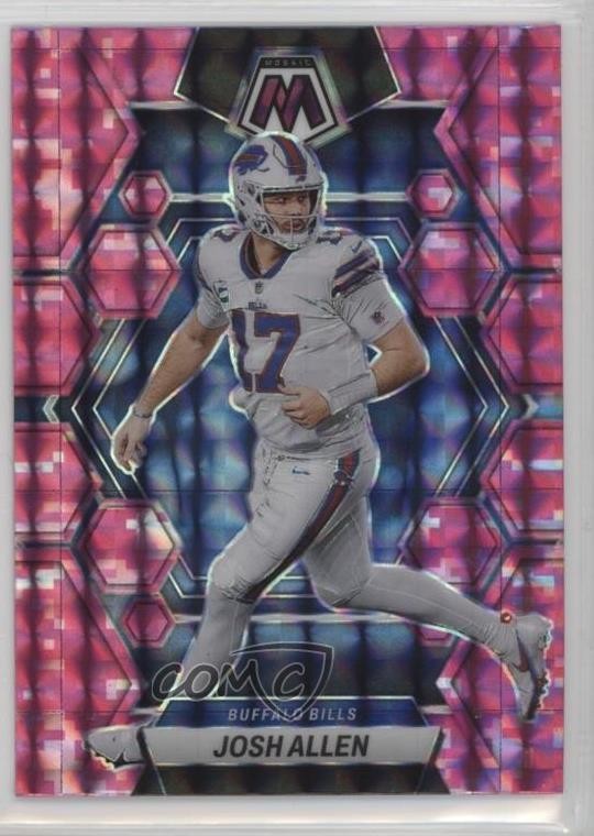 2023 Panini Mosaic Pink Camo Mosaic Prizm Josh Allen #21