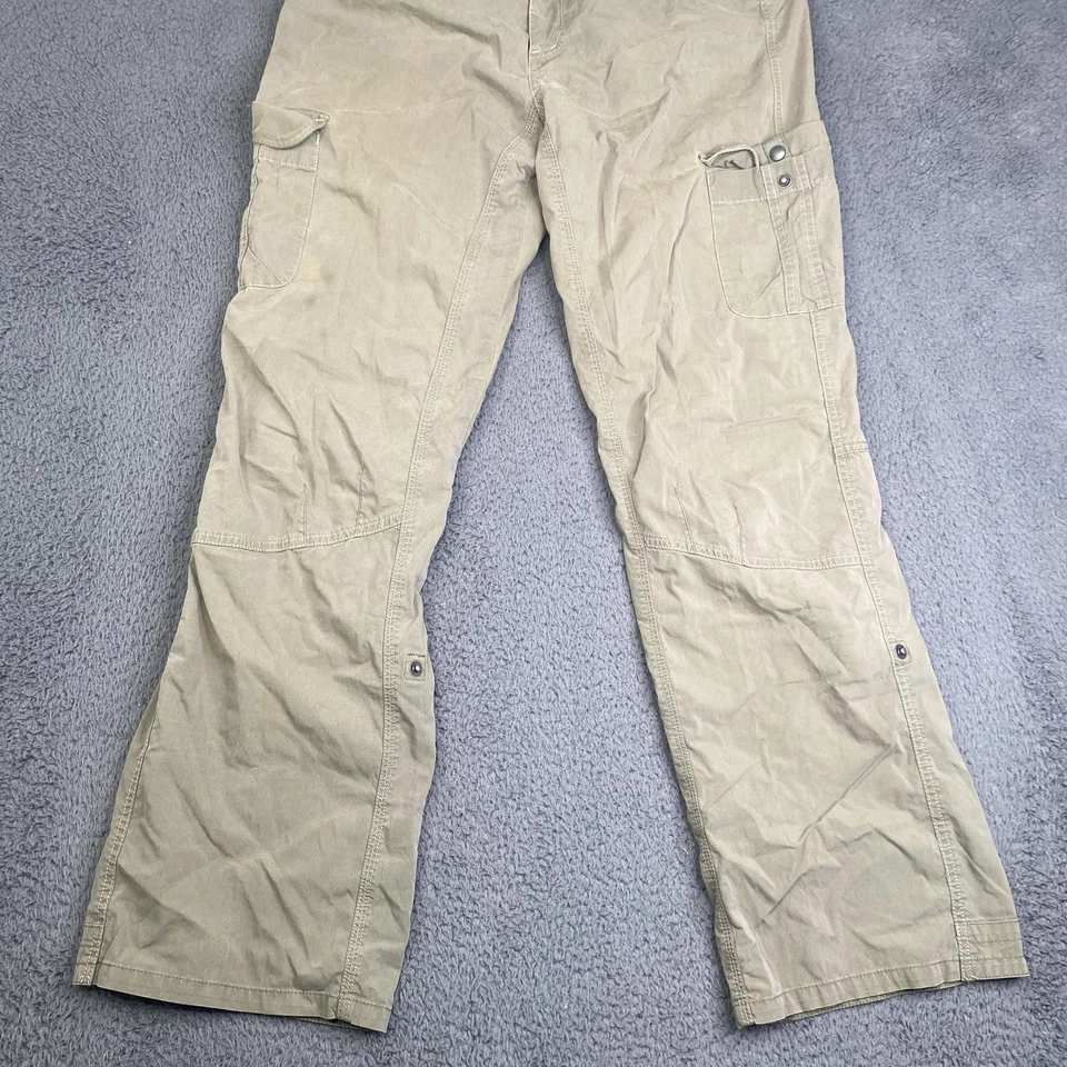 Pantalones Kuhl Para Mujer 12 Regular Bronceado Carga Exterior Senderismo Elastizados Utilidad Informal Foto 3 de 4