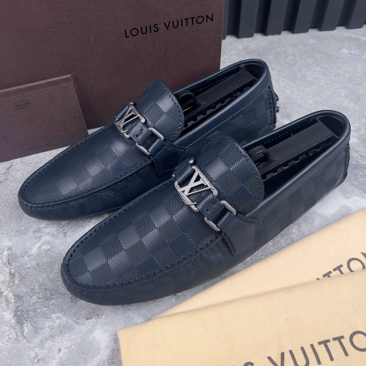 Louis Vuitton Moccasin Blue Casual Shoes for Men for sale | eBay