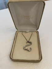 Kay Jewelers Jane Seymour Open Hearts Necklace Sterling Silver Pendant 18&rdquo; Chain