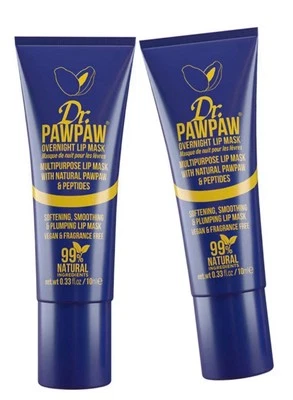 Dr. PawPaw - Overnight Lip Mask - (TWO PACKS 10ml) - May 2025 BARGAIN