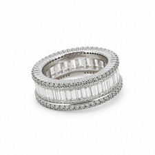 natural diamond eternity band in 18kt gold