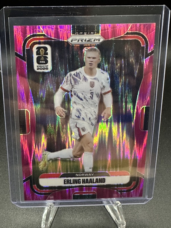 2026 Panini Prizm Erling Haaland #333 Fuchsia Flash Prizm Norway /195