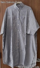 GALLEGO DESPORTES Blue Stripe Shirt Dress Size S