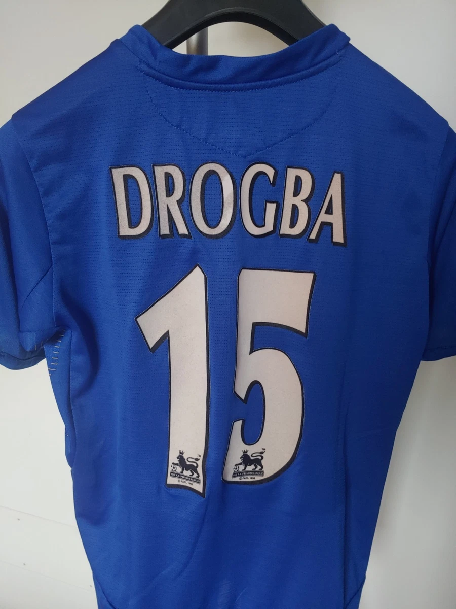 Maillot rétro à manches longues Didier Drogba Chelsea Champions League Finale Munich 2012 Maillot rétro à manches longues Didier Drogba Chelsea Champions League Finale Munich 2012