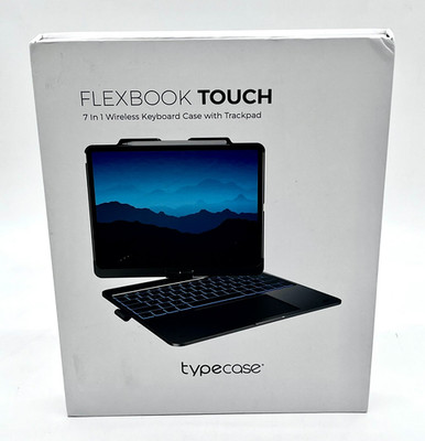 Typecase Flexbook Touch 7 In 1 Wireless Keyboard Case With Trackpad - Black