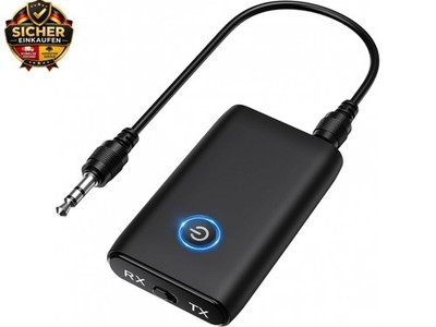 Bluetooth 5.3 Audio Adapter, 2 in 1 Bluetooth Transmitter Empfänger, Klinke