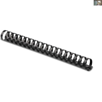 Black Plastic Comb Bindings - 1 Inch, 200-Sheet Capacity, 10 Count for Reports