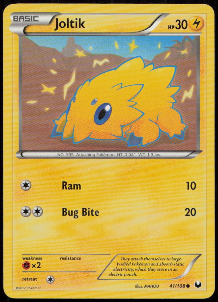 Joltik 41/108 LP Dark Explorers Common Pokemon