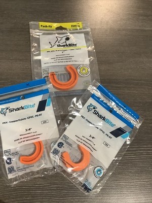 Lot Of 3 SharkBite U712A 3/4''  & 1  Disconnect Clip, New in Package