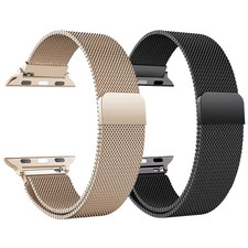 For Apple Watch 12 11 10 9 8 7 6 4 SE 7 8 Magnetic Stainless Steel Strap Band