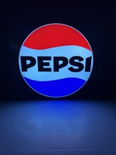 Pepsi Light Box Gift Novelty Sign Shelf Man Cave Bar Shop Desk Glow Neon Lamp...