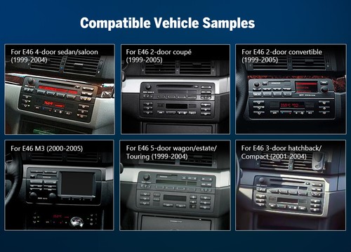 Eonon E46X7 9" Android Auto 14 Car Play Stereo Radio GPS System WiFi For BMW E46 - Picture 20 of 22
