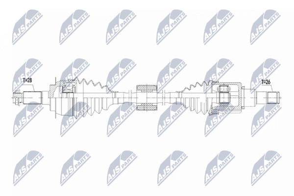 Antriebswelle NTY NPW-SU-071 FüR Suzuki SX4 Cross JY Vitara LY AKK 416 AKK416-image