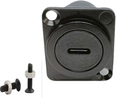 D Type Panel Mount Adapter Coupler USB Type C 3.1 Female to Female Panel Fixed P