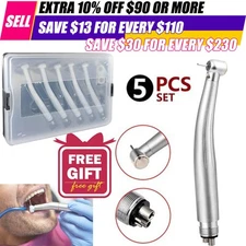 LED Handpiece E-Generator Fast High Speed Dental Handpiece 4 Holes Air Turbine