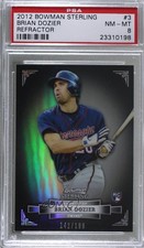 2012 Bowman Sterling Refractor 142/199 Brian Dozier #3 PSA 8 1c7