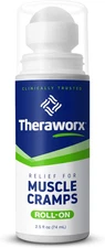 Theraworx Relief for Muscle Cramps Roll-On Fast-Acting Muscle Spasm,Leg Soreness