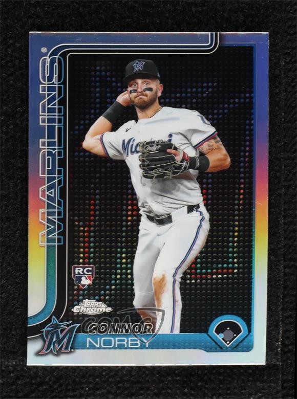 2025 Topps Chrome Lightboard Logo Refractor Connor Norby #199 Rookie RC v9t