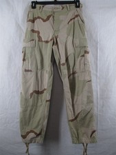 DCU Pants/Trousers Small Short Tri-Color Desert Camo Cotton/Nylon Army USGI