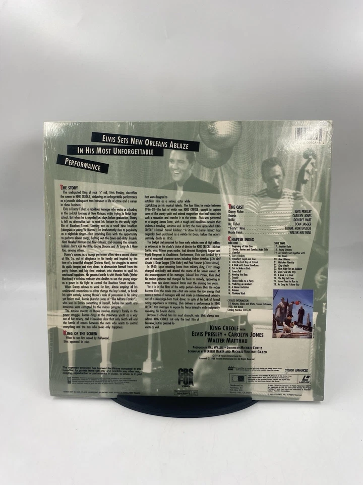 King Creole (1958) Elvis Presley / LD Laser Disc Laserdisc - Image 2 of 4