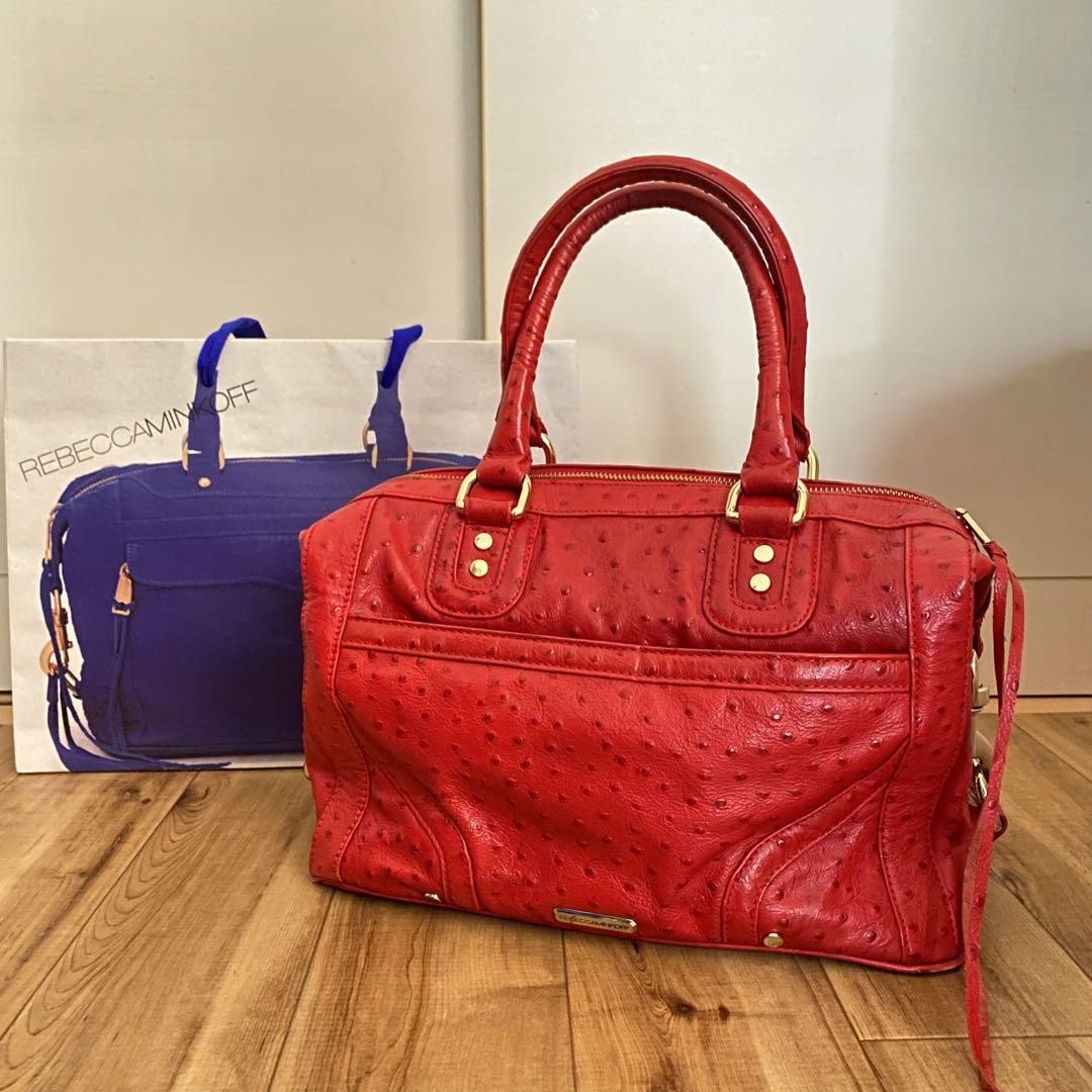 Sac Rebecca Minkoff Mini Luscious En Cuir Rouge - Occasion - Look Vintage Assumé