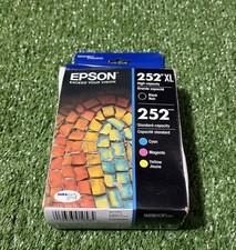 Epson 252XL 252 Ink Cartridge Pack Black Cyan Magenta Yellow Sealed 11/2026
