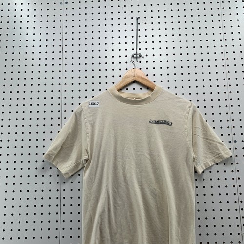 Camisa beige vintage Belton puntada única adulto mediana 17X27 DW Groveres salón - Imagen 2 de 14