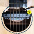DOUBLE X0 Acoustic Guitar Pickups Soundhole Preamp 2-Bands Mic Active Chargeable