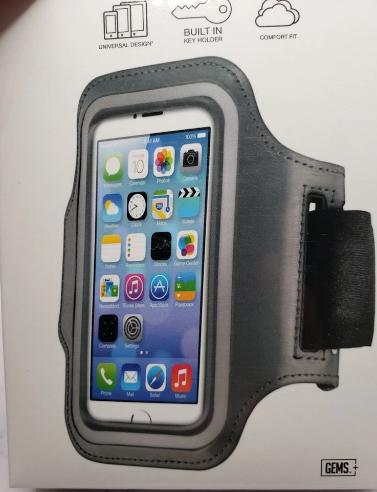 Fitness Band Universal Fit Made For 5S 5C 5 4S 4 iPod Touch Dark Gray - Image 4 of 4