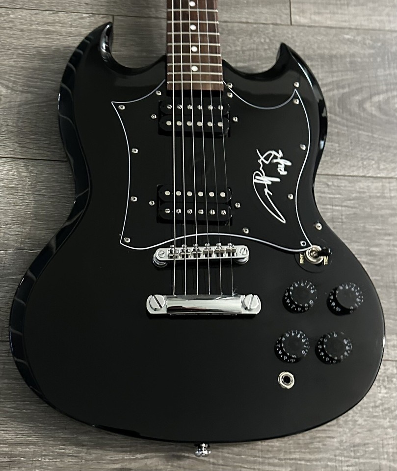 Angus Young Signed Guitar AC DC Autographed Guitar SG Gibson Epiphone ...