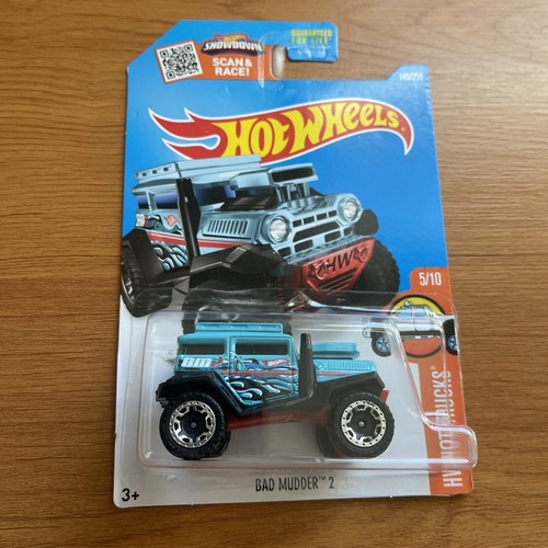 Hot Wheels 2016 Bad Mudder 2 145/250 Aqua Blue (b)
