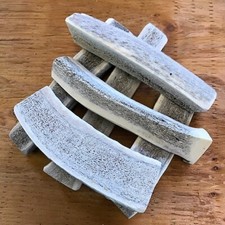 BEST VALUE  15 Seasoned Elk/Deer Split Antler Dog Chews: sizes SM/MED/LARGE/XL