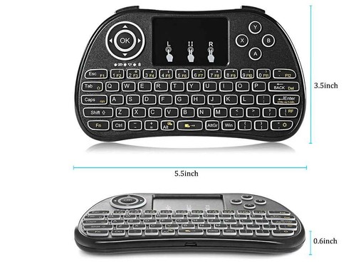 Mini Wireless Keyboard with Mouse Touchpad For Smart TV Laptop Xbox Android box - Picture 2 of 6