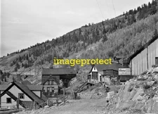 OPHIR, Colorado - Rare view of the narrow guage railway station Sept 1940