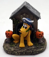 Disney Halloween Village Set-Haunted House Pluto's Doghouse Figurine 2 3/4"